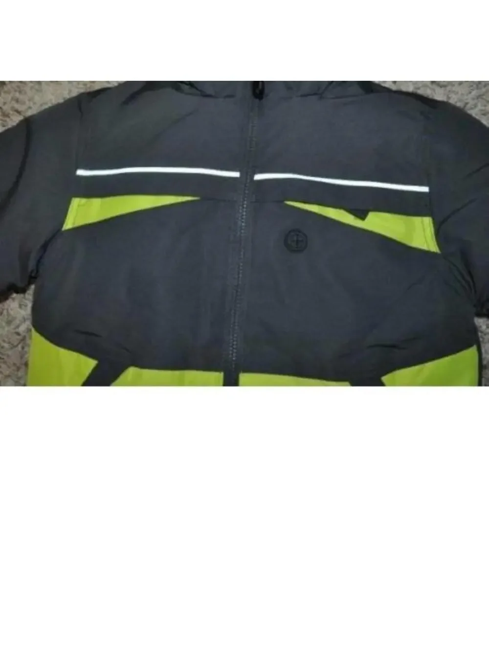 Boys All Weather Jacket 4/5 Gray Yellow 4 in 1 Winter Spring Fall Athletech